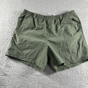 Columbia Swim Shorts Mens XL Green Net Lined Board 6" PFG Fishing Beach Vacation